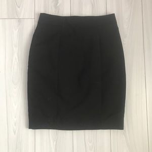 Straight black skirt